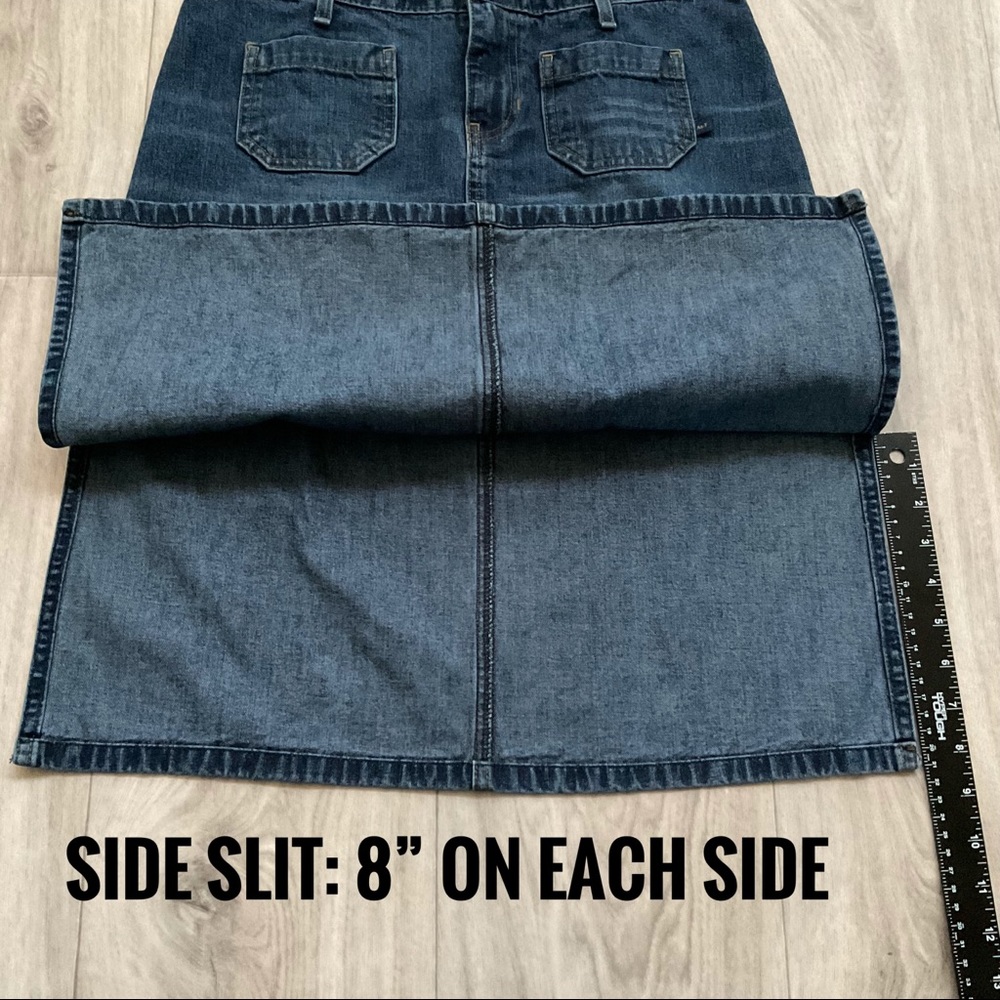 Abercrombie and Fitch denim skirt dark stone wash - Picture 5 of 7